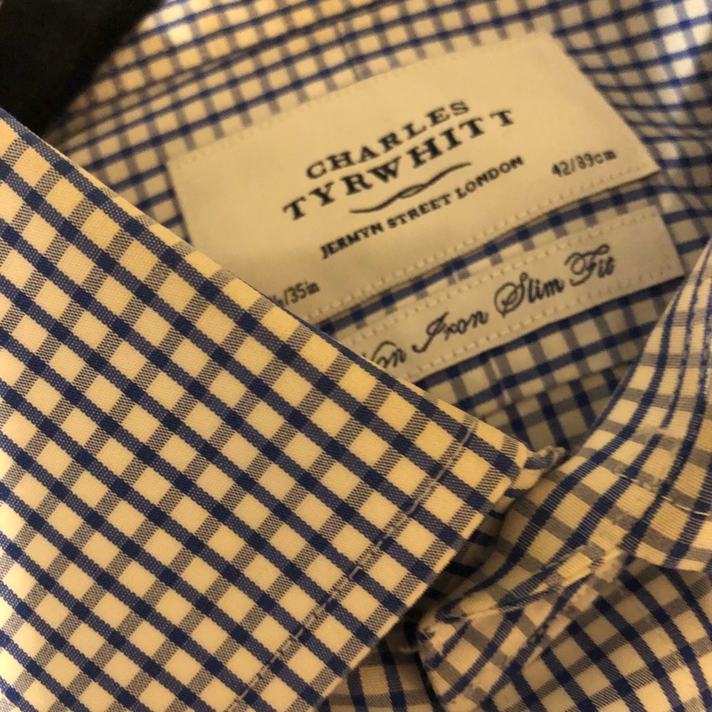Charles Tyrwhitt Checkered Dress Shirt Slim Fit